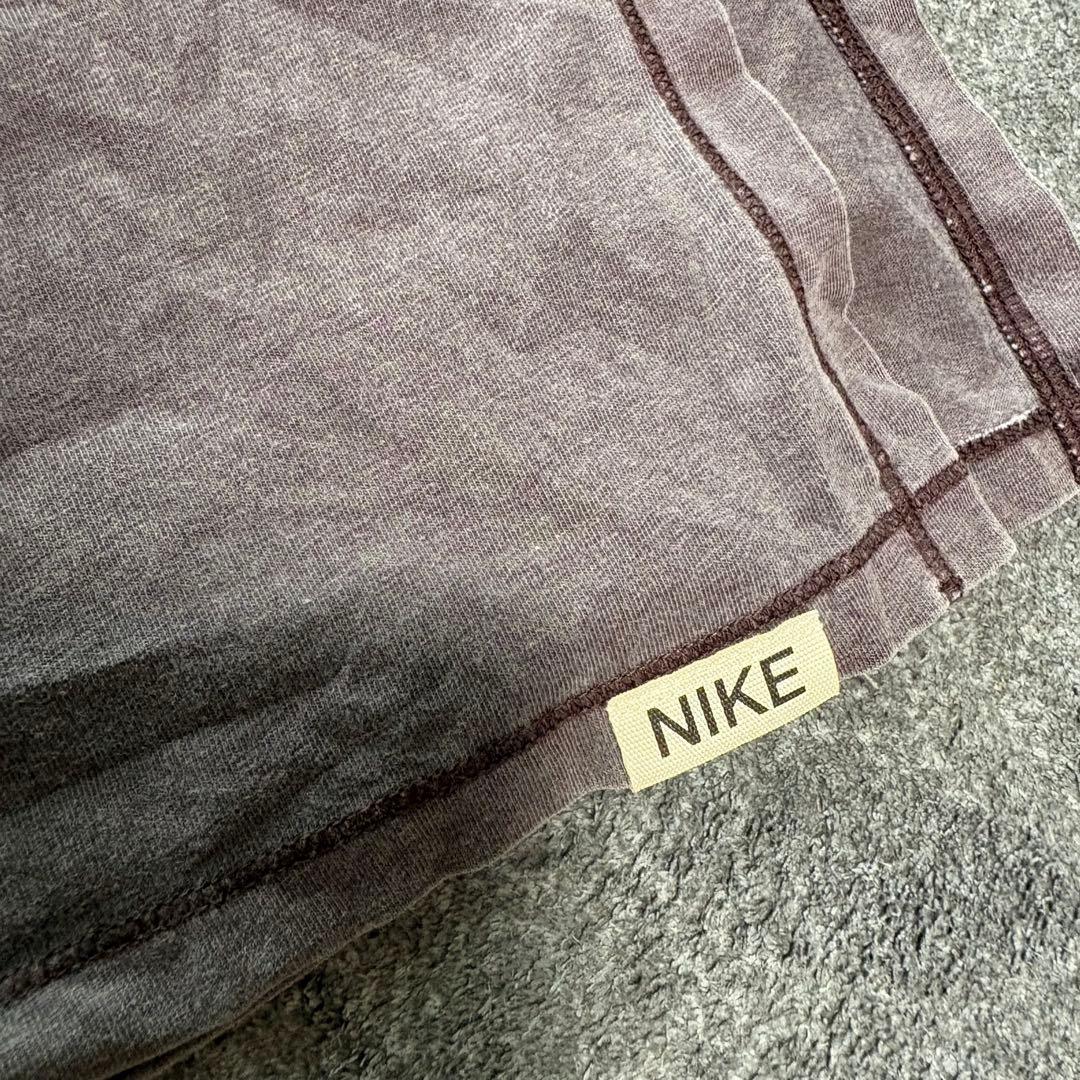 NIKE ロング丈 半袖 Tシャツ ワンピース 紫　パープル　ロングワンピ　M — image 5