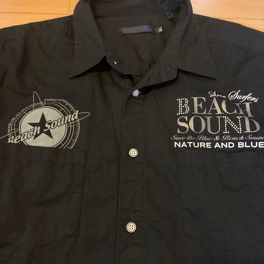 Beach Sound 七分袖シャツ ブラック XL — image 3