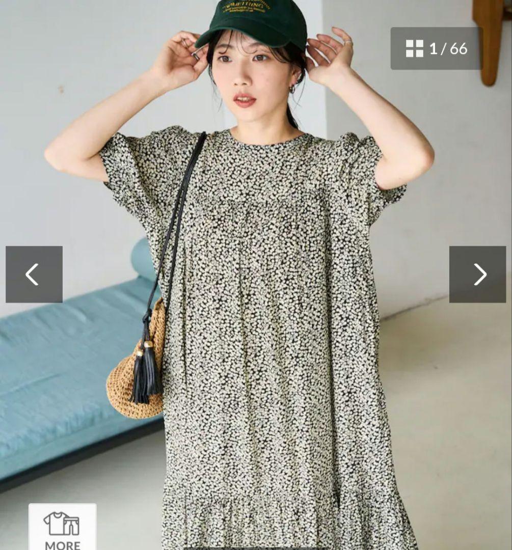 【FREAK'S STORE】　花柄マキシ半袖ワンピースM — image 2