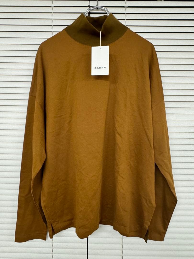 CABaN コットン モックネックロングスリーブプルオーバー — image 2