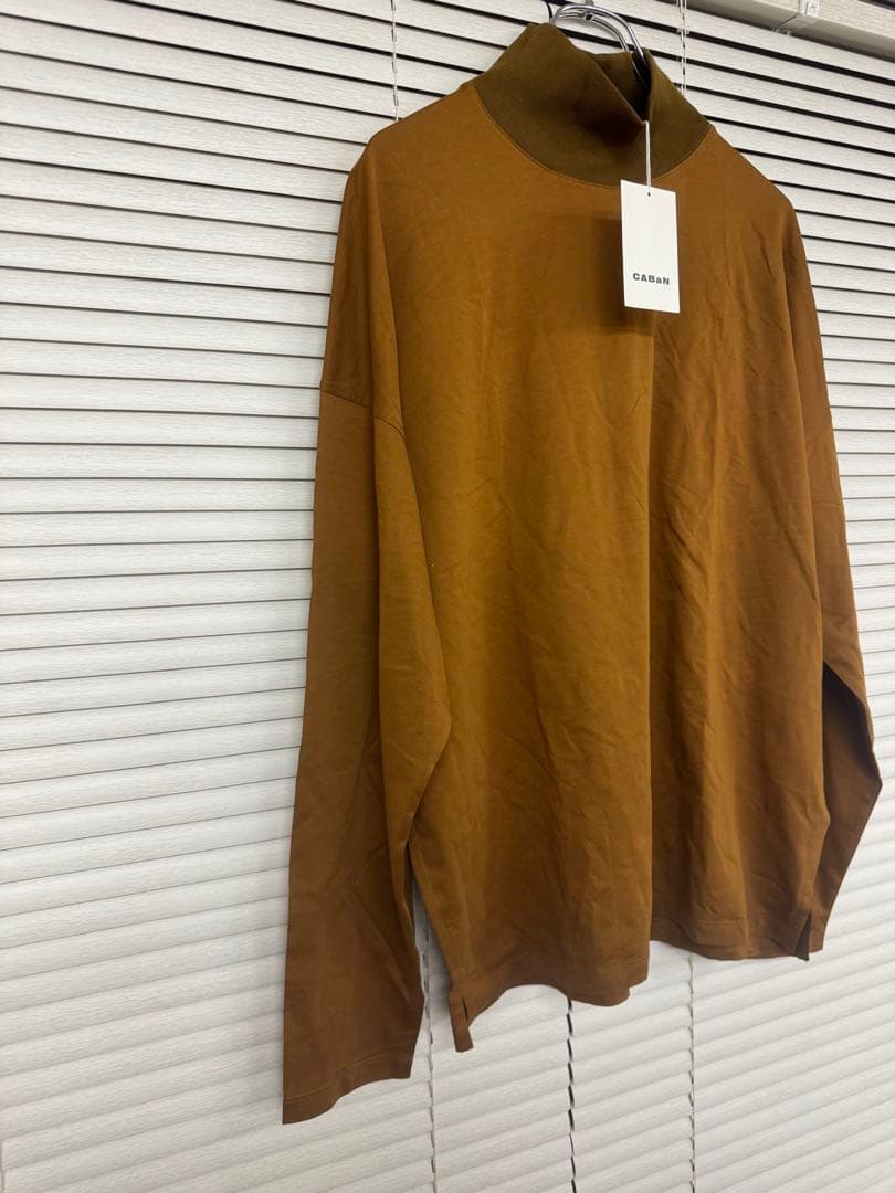 CABaN コットン モックネックロングスリーブプルオーバー — image 3