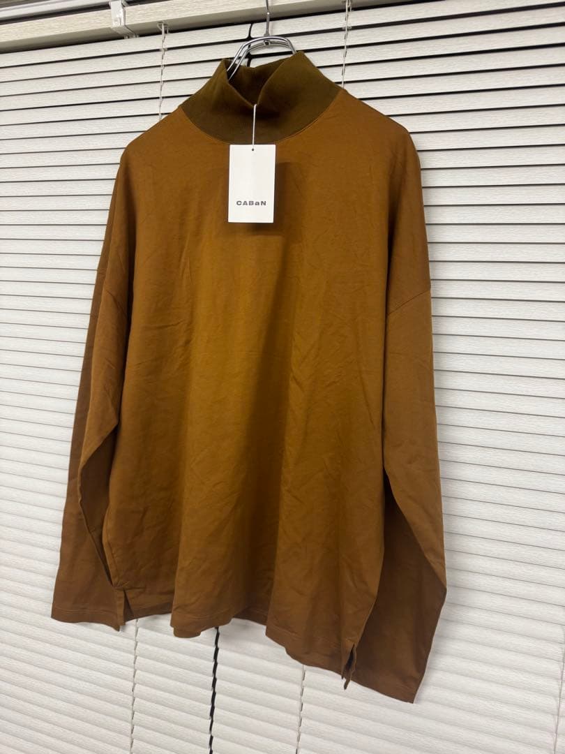 CABaN コットン モックネックロングスリーブプルオーバー — image 4