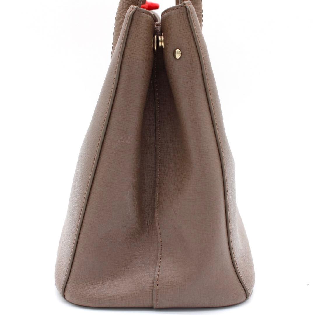 FURLA LINDA ハンドバッグ セミショルダーバッグ レザー ブラウン — image 3