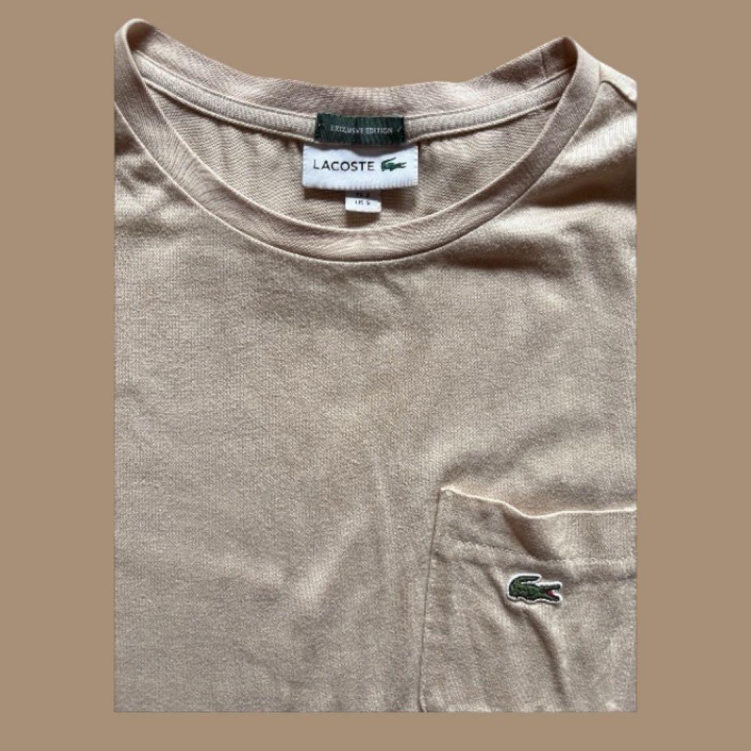 LACOSTE ポケット付き Tシャツ ベージュ — image 3