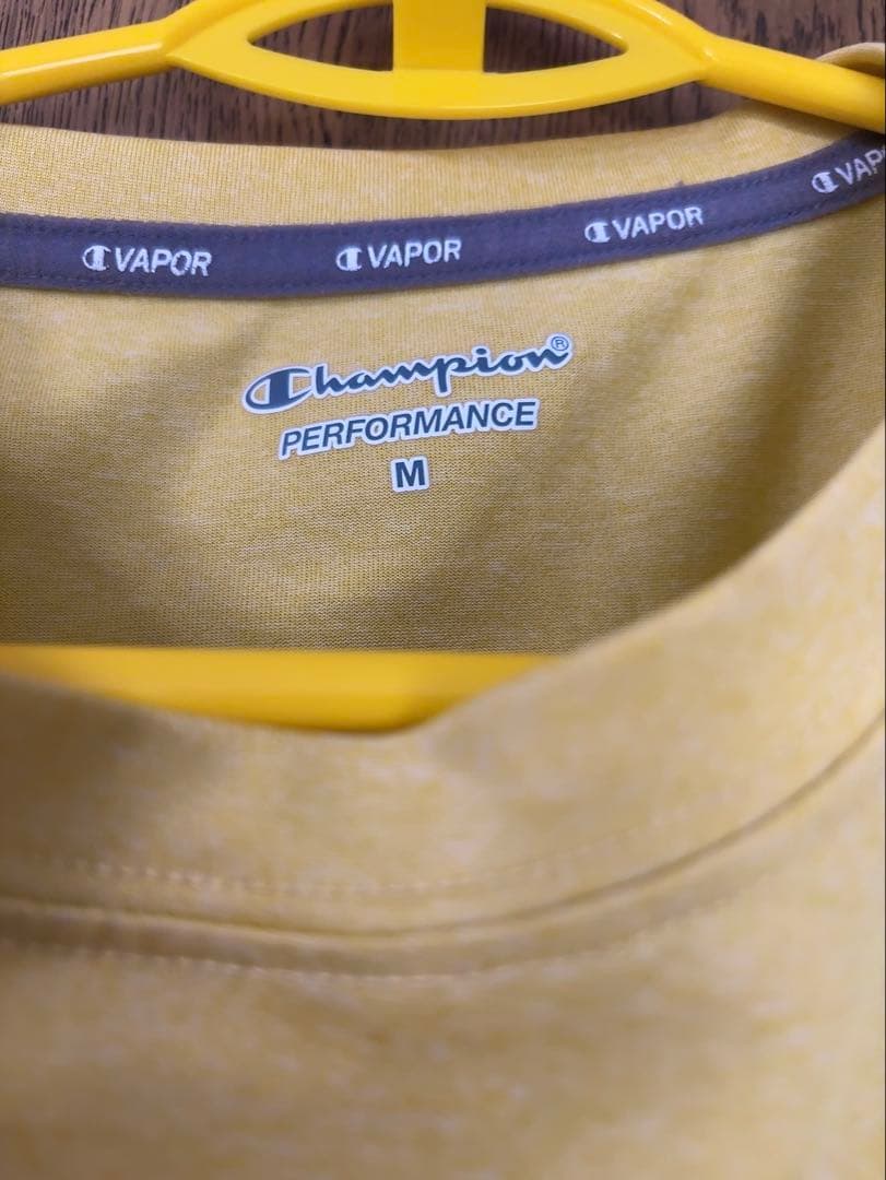 Champion VAPOR 半袖Tシャツ イエロー Mサイズ — image 2