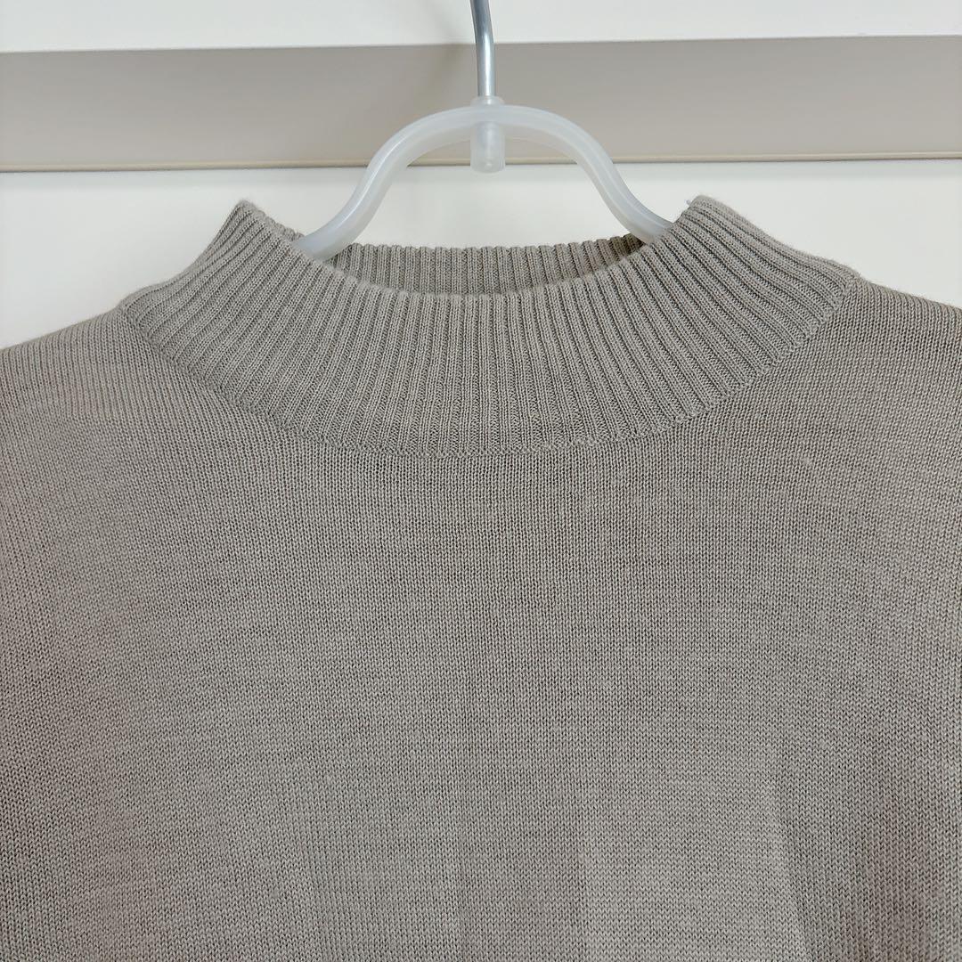 new edition クルーネックハイネックニット ベージュ ユニセックス M — image 4