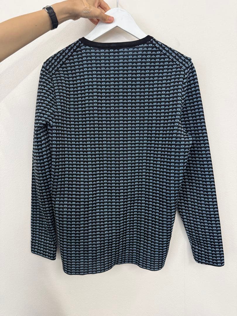 JIL SANDER 総柄ニット クルーネック — image 2