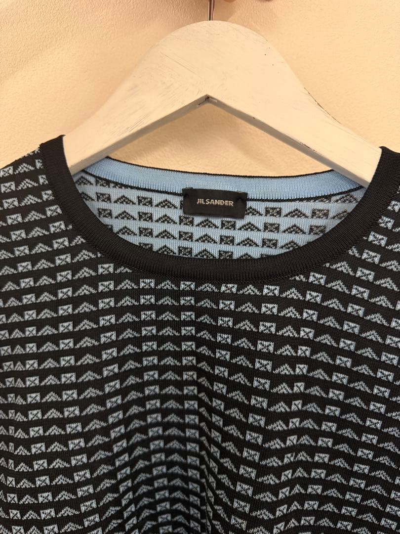 JIL SANDER 総柄ニット クルーネック — image 3