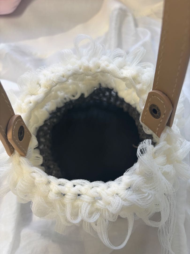 フリルハンドバッグ　ハンドメイド — image 4