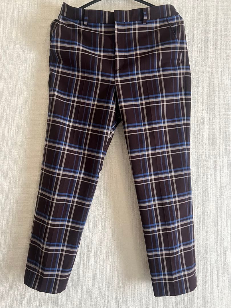 未使用美品　IENA チェックスティックパンツ 38 — image 4