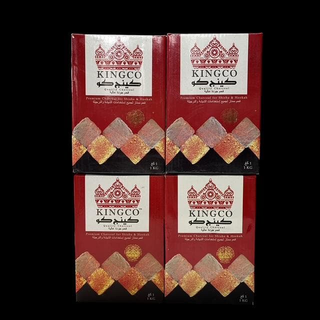 【KINGCO】キングコ シーシャ用 ココナッツ灰 1kg×4箱【未使用品】 — image 2