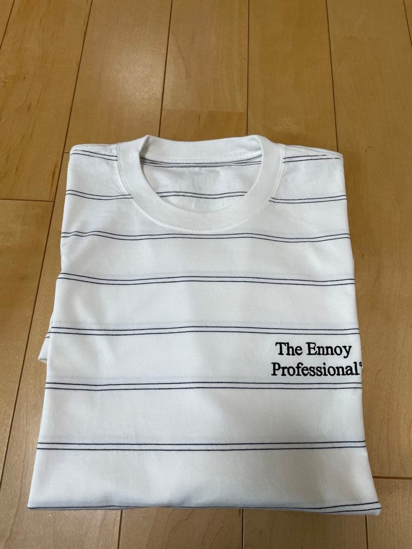 ENNOY Panel Border S/S T-Shirt White L — image 2