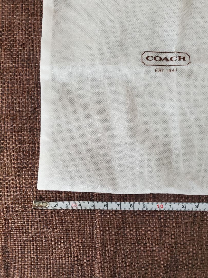 COACH 保存袋 巾着袋 ホワイト　ショップ袋 — image 3