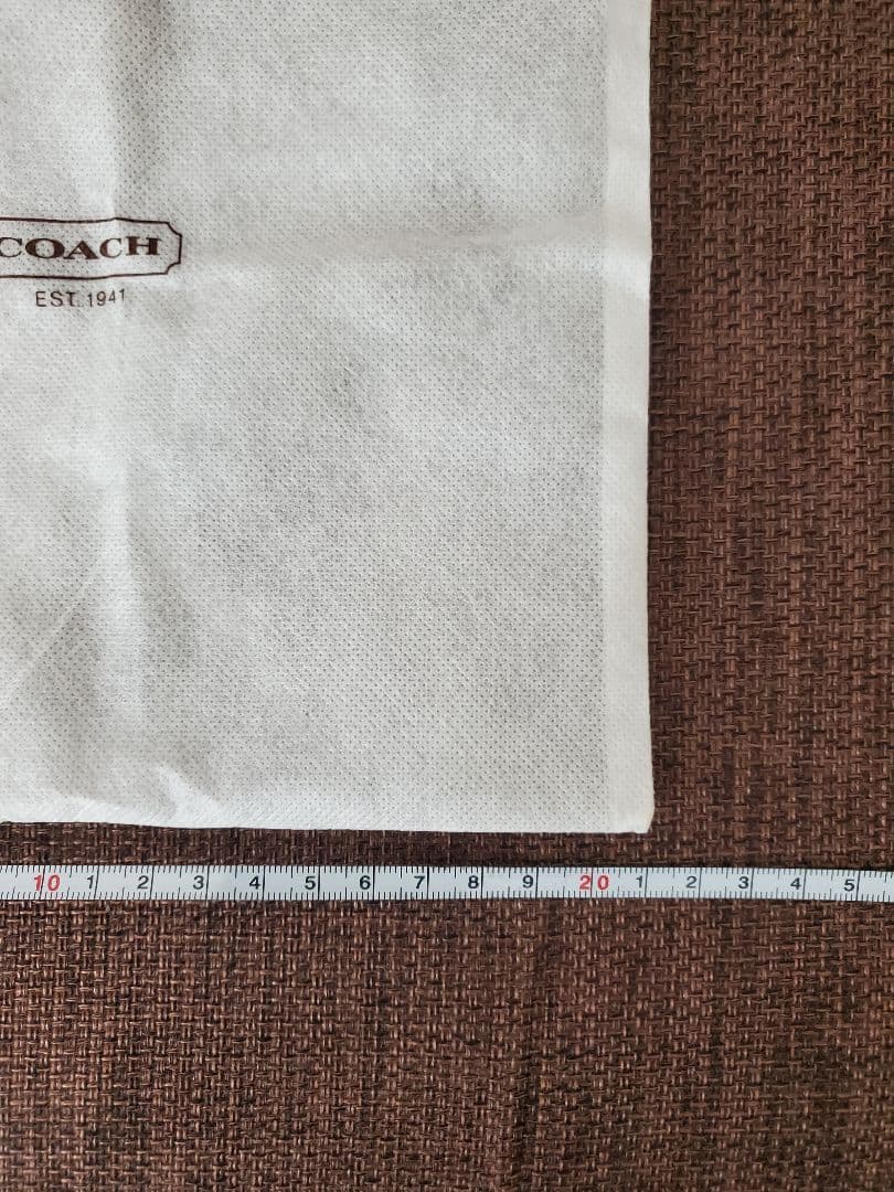 COACH 保存袋 巾着袋 ホワイト　ショップ袋 — image 4