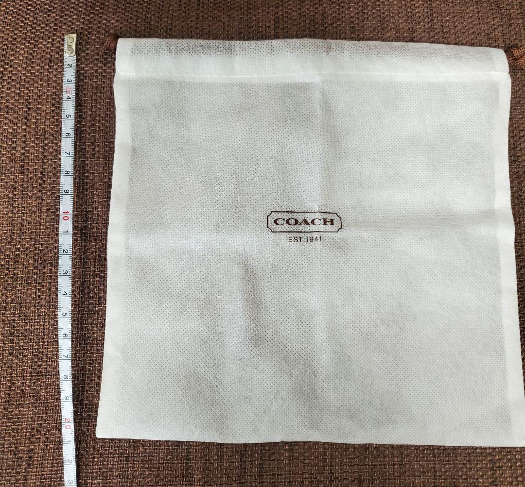 COACH 保存袋 巾着袋 ホワイト　ショップ袋 — image 5