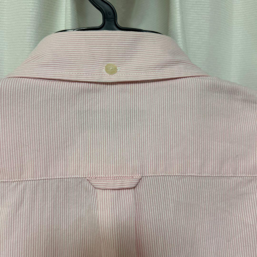 BEAMS HEART ボタンダウンシャツ ピンク ストライプ L — image 3