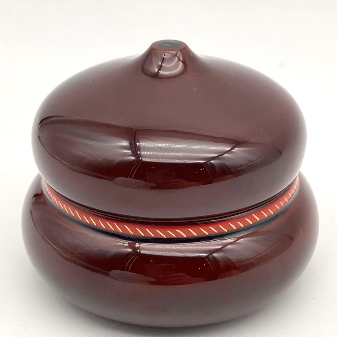 瓢箪型 香合 漆器 中村香鳳作 箱あり 未使用品 — image 4