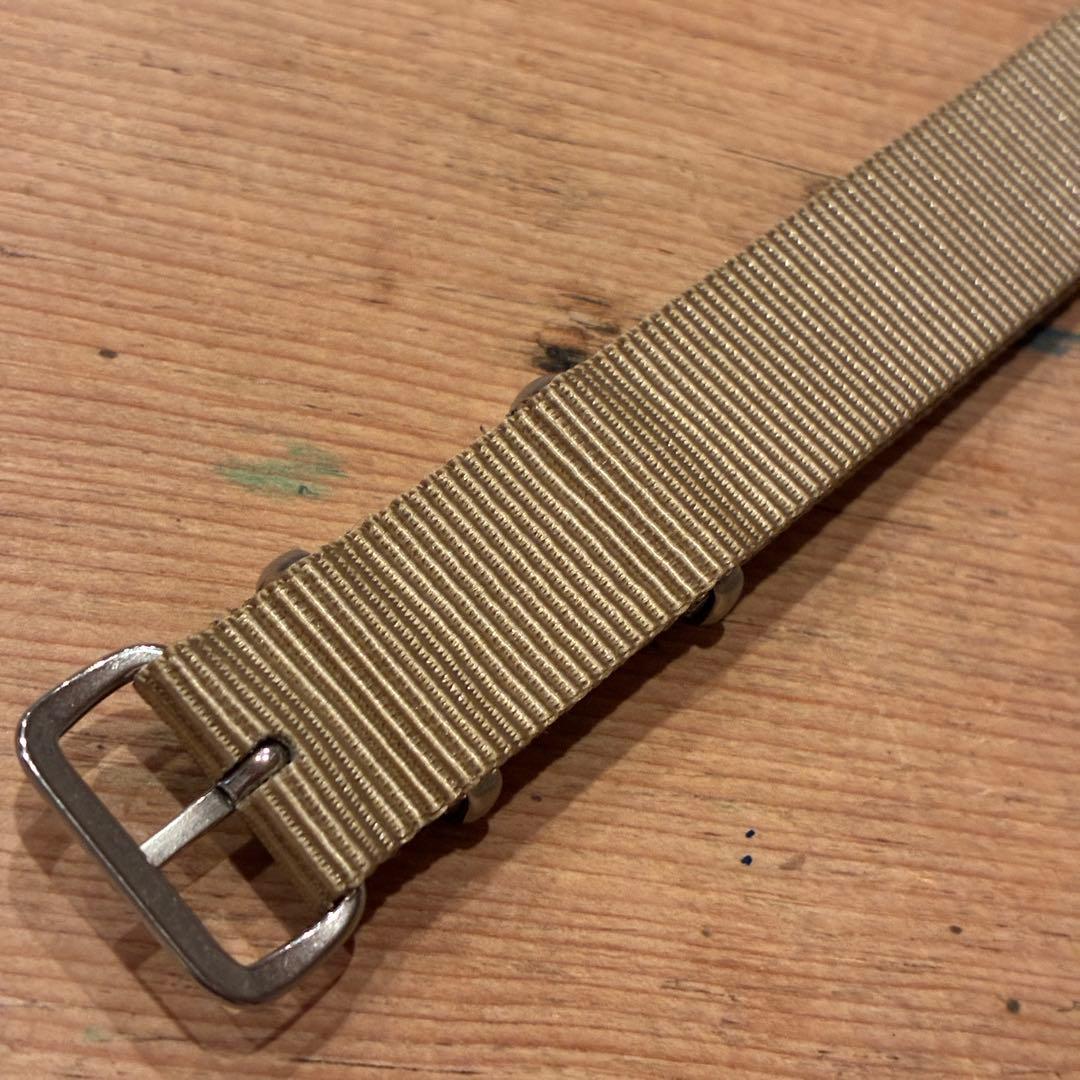 【新色】20mm NATOベルト CWC同一工場製 熱溶着 カーキ — image 2
