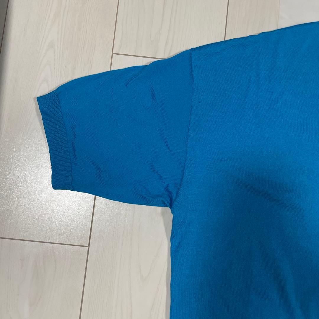 【未使用】cash&barba シーアイランドコットンニット半袖, Blue 2 — image 4