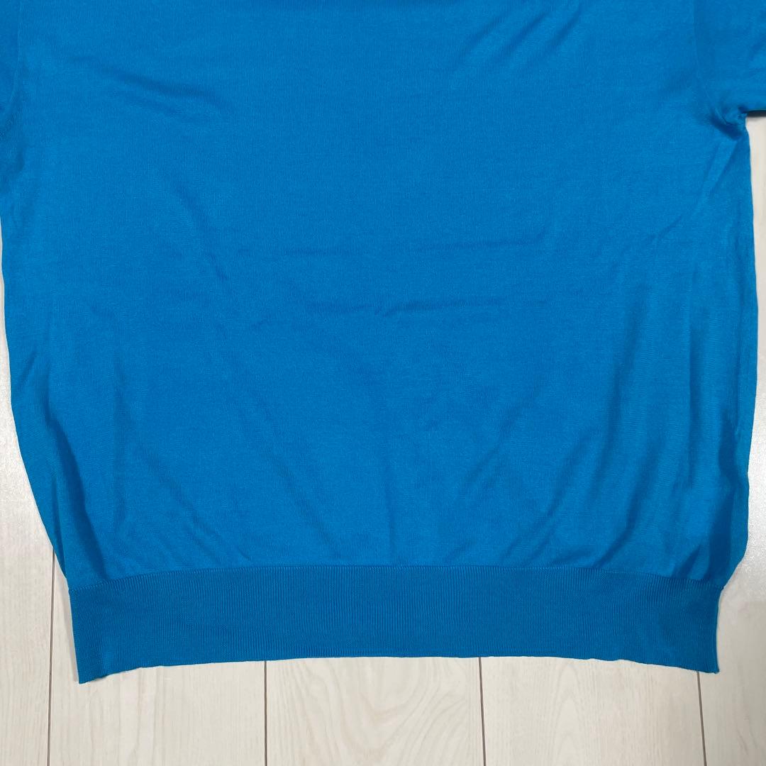 【未使用】cash&barba シーアイランドコットンニット半袖, Blue 2 — image 5