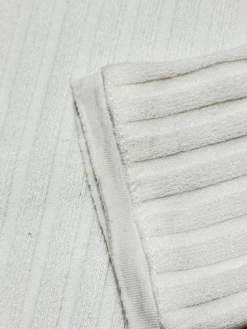 ZARA シンプルニットカットソー　オフホワイト — image 4