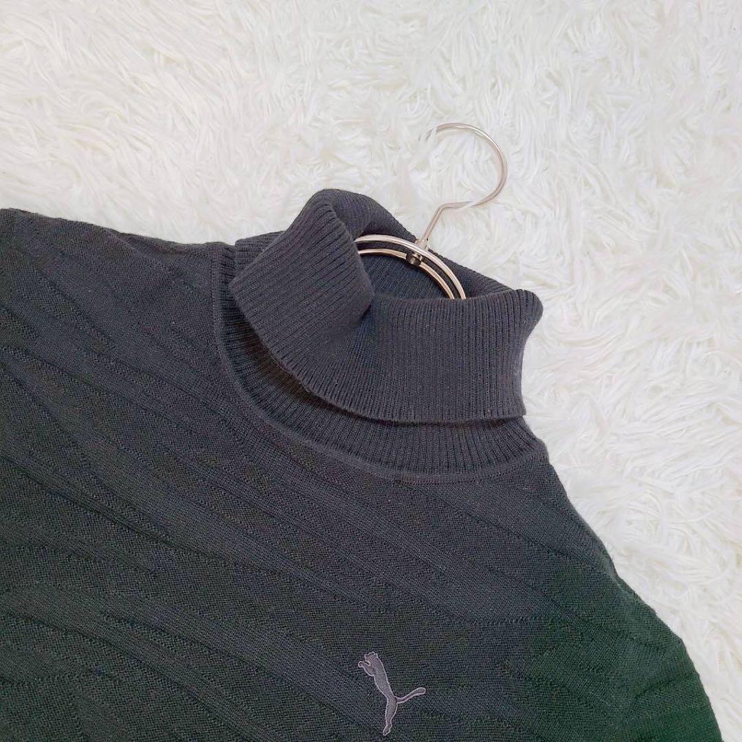 【プーマ】 PUMA タートルネックニット セーター （S） ブラック ウェア — image 2