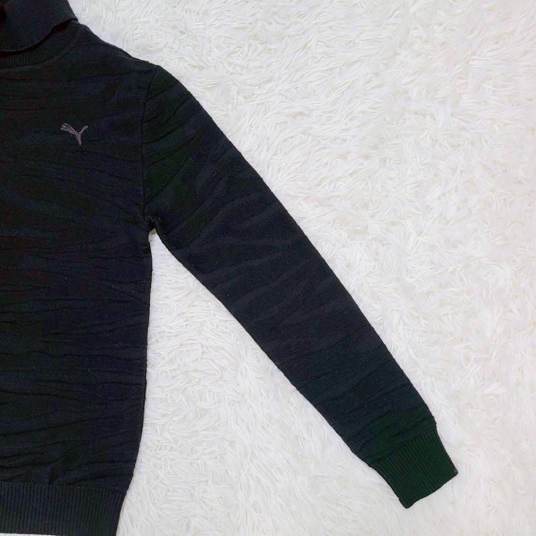 【プーマ】 PUMA タートルネックニット セーター （S） ブラック ウェア — image 4