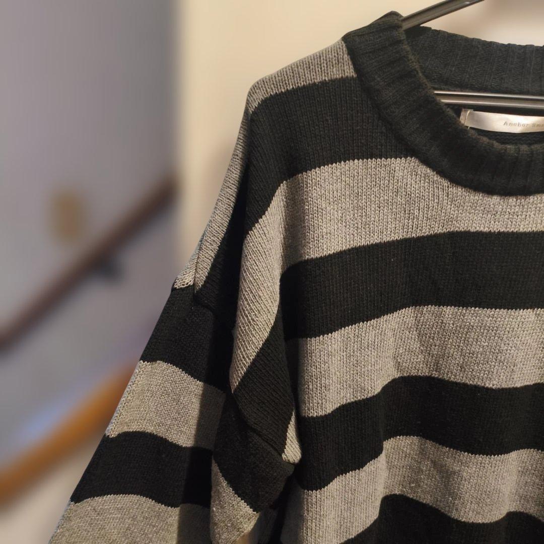 Y2K Oversized Stripe Knit Grunge — image 3