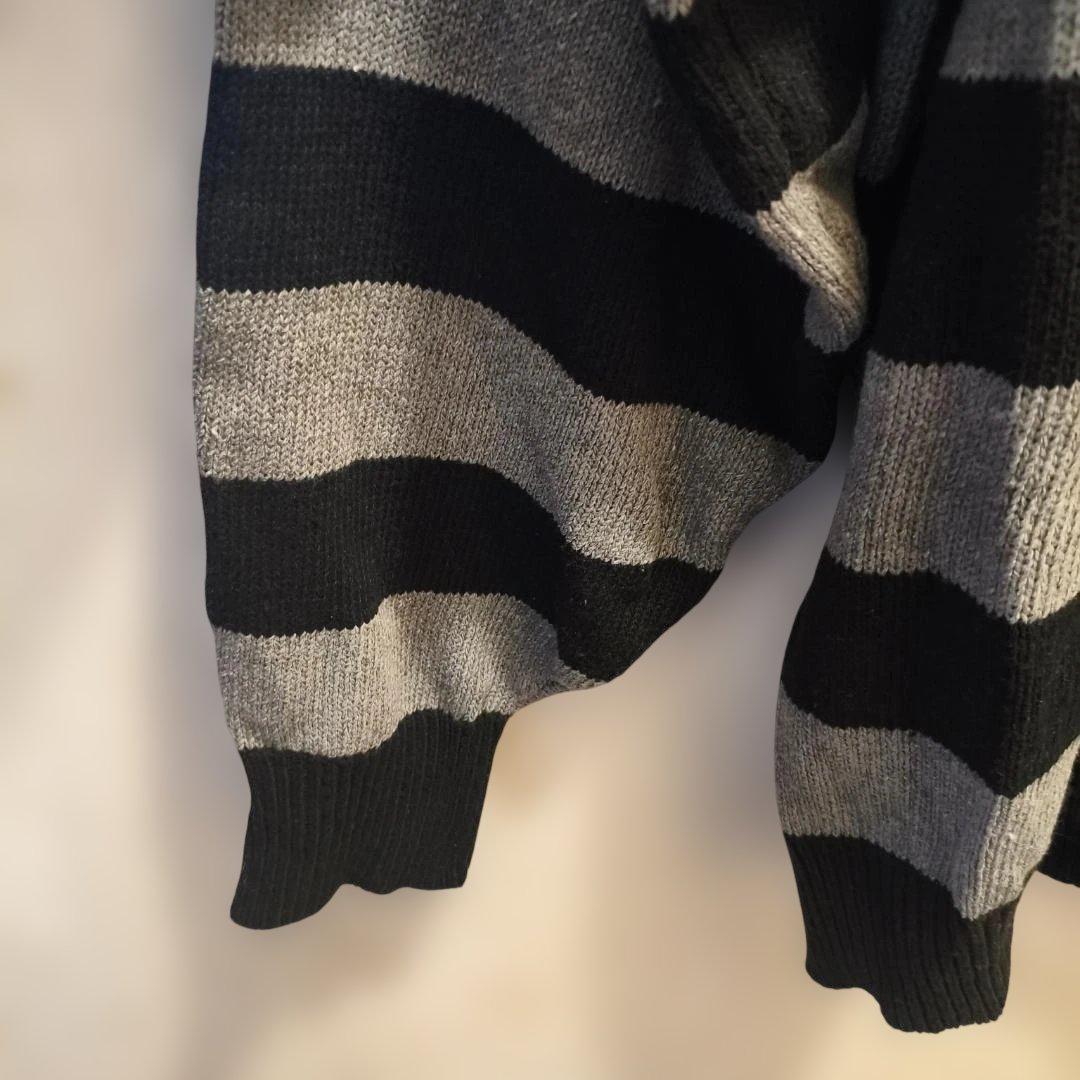 Y2K Oversized Stripe Knit Grunge — image 4