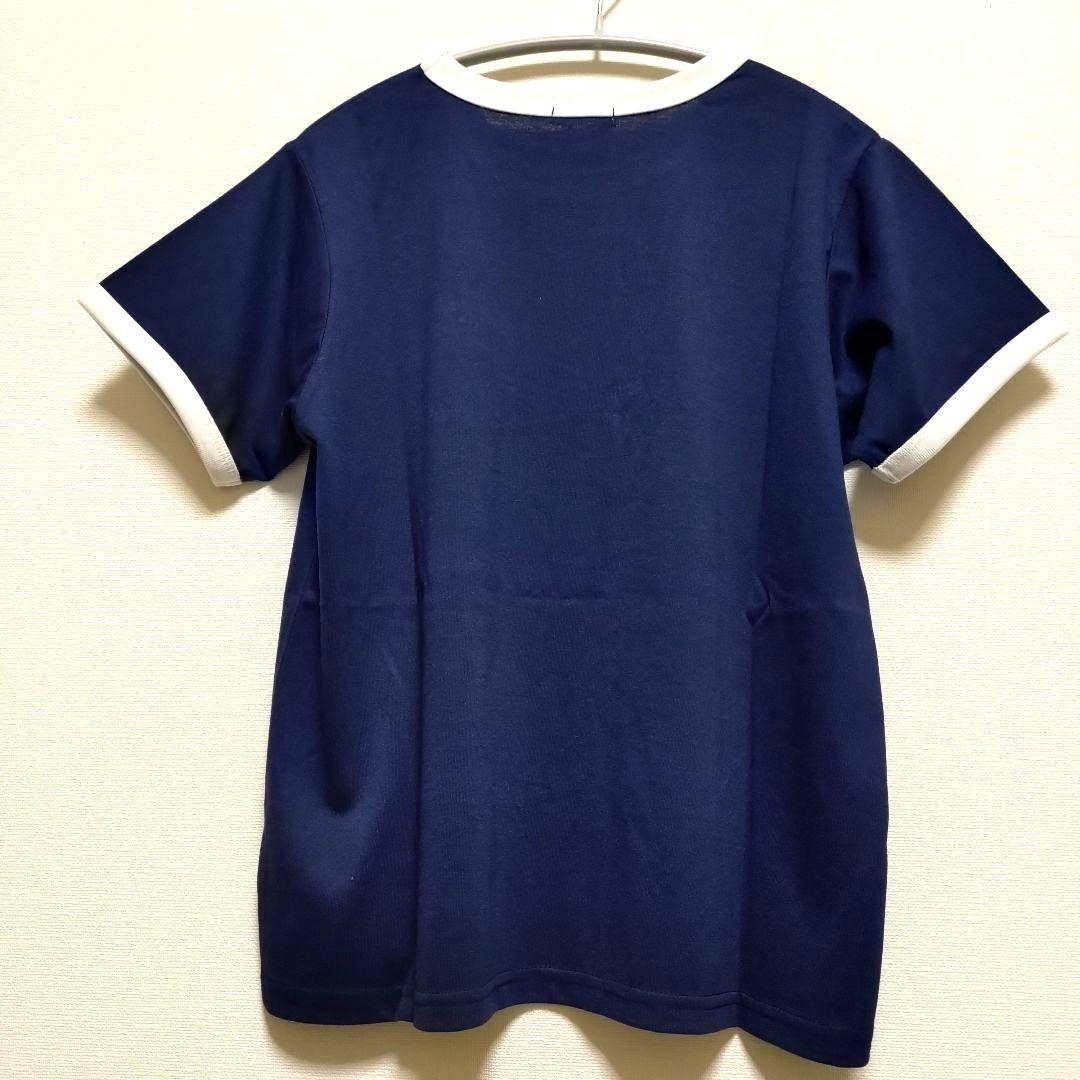 新品タグ付き　ehka　sopo　3D刺繍リンガーTシャツ　ネイビー — image 3