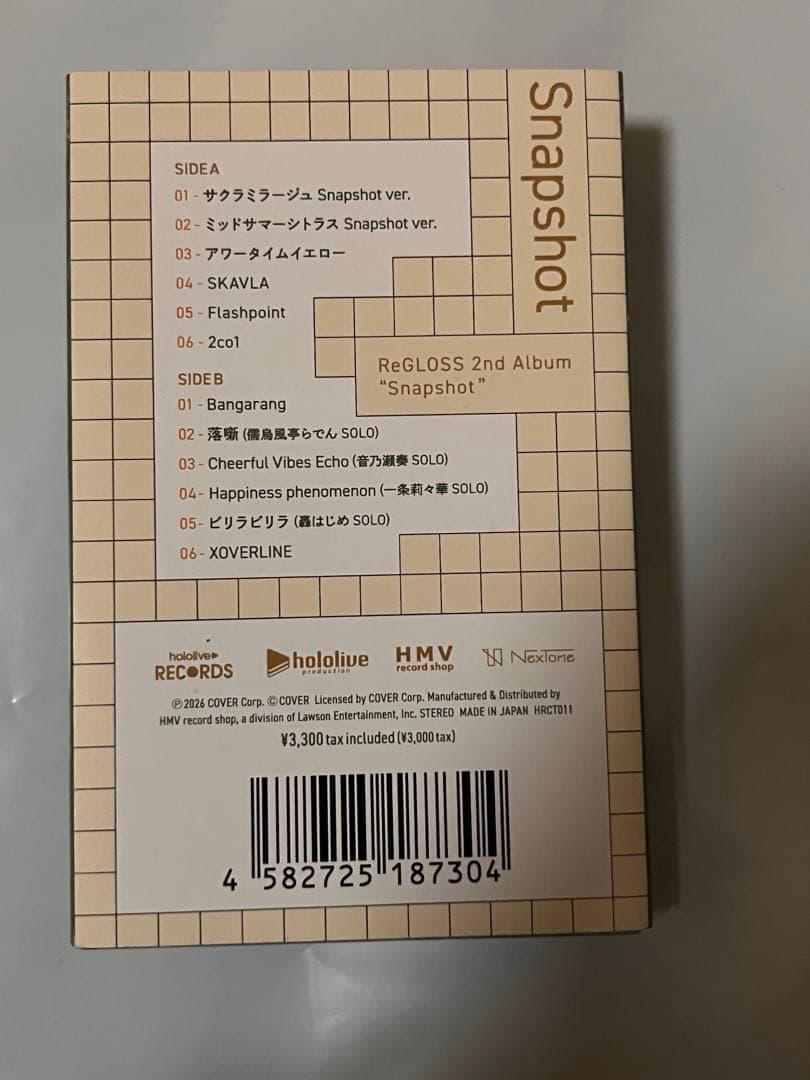 ReGLOSS セカンドアルバム「Snapshot」カセット — image 2