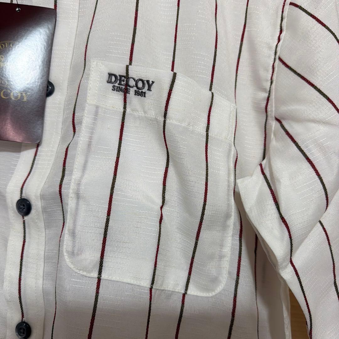 DECOY ストライプ柄 スタンドカラーシャツ Lサイズ — image 2