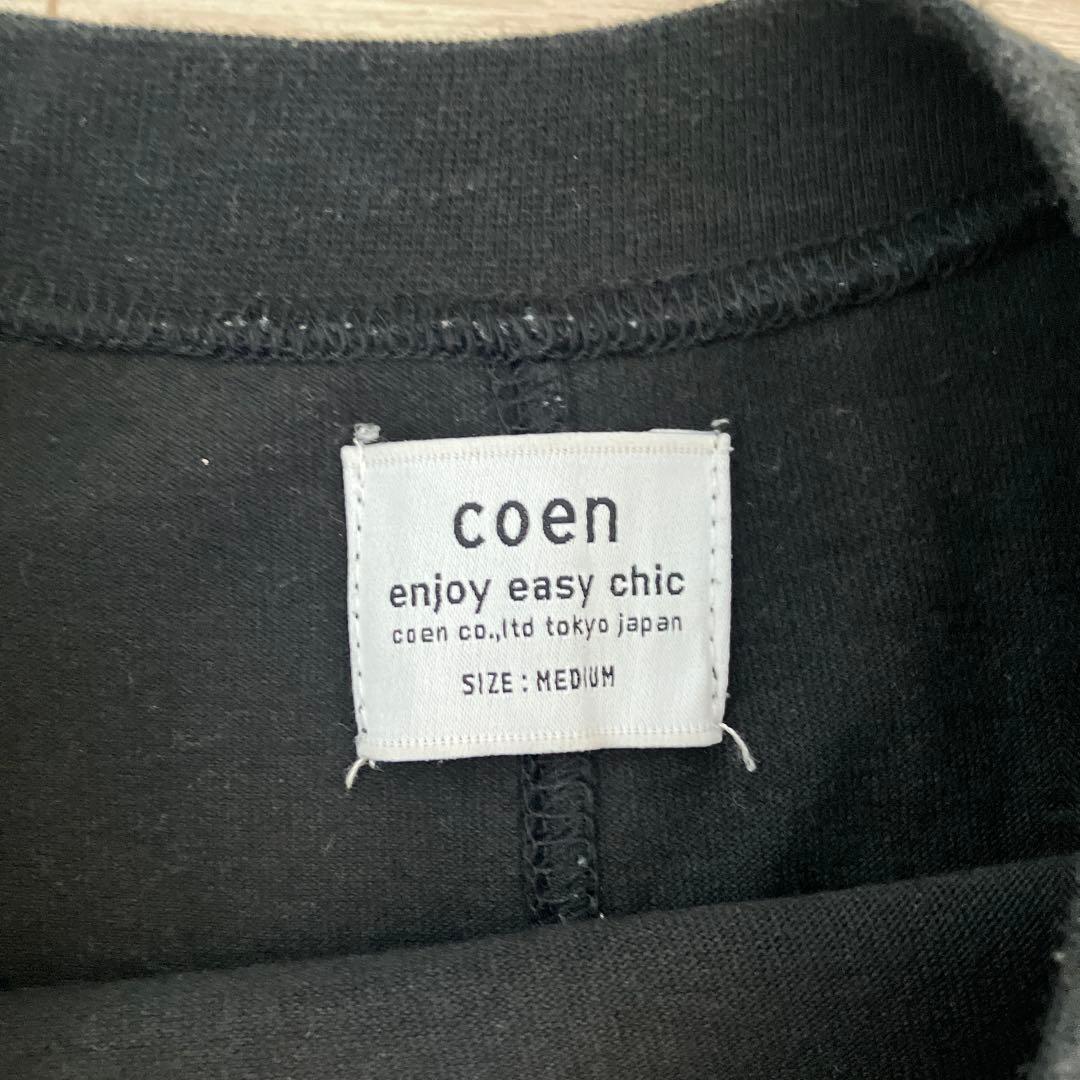 coen コーエン　USAコットン　リピTワンピース　ブラック — image 5