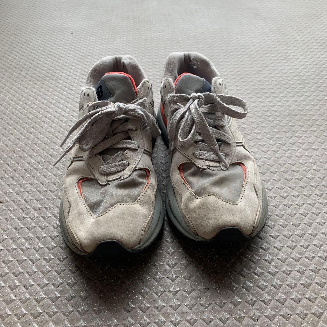 New Balance 57/40 グレー オレンジ スニーカー — image 2