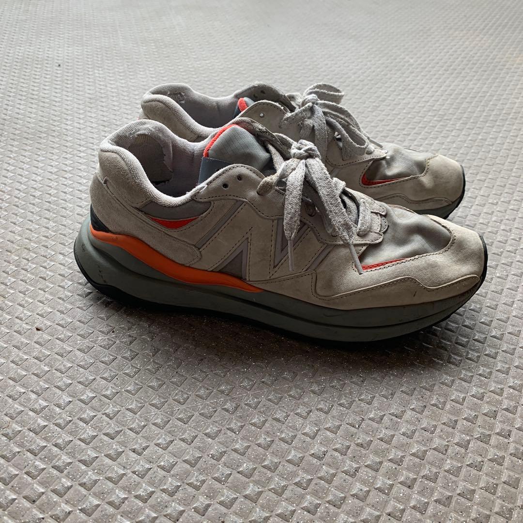 New Balance 57/40 グレー オレンジ スニーカー — image 3