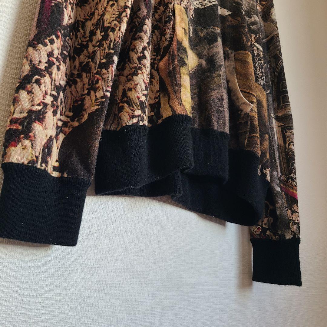 cashyage カシヤージュ　全面プリントパーカー セーター カシミヤ 十字架 — image 4