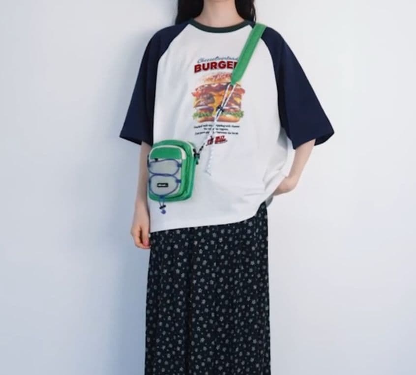 《美品》niko and⋯☆ハイカロリーラグランTシャツ　ネイビー — image 2
