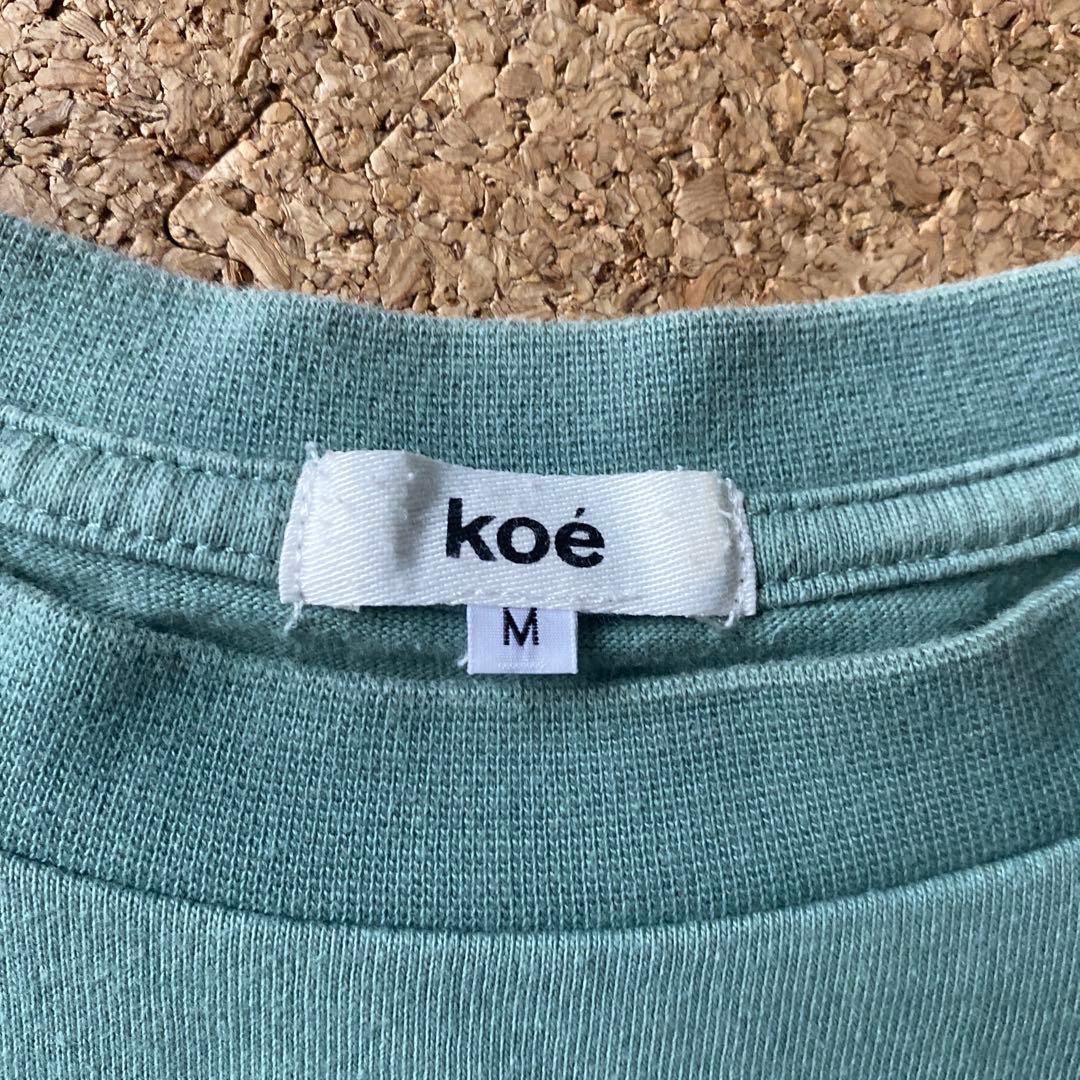 koé HURRY GO ROUND Tシャツ Mサイズ グリーン系 — image 3