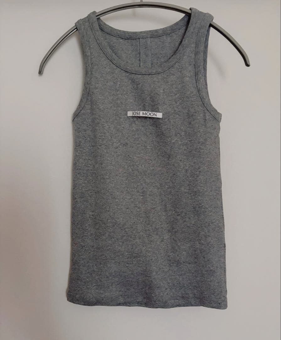 JOSE MOON RIB TANK TOP グレー — image 2