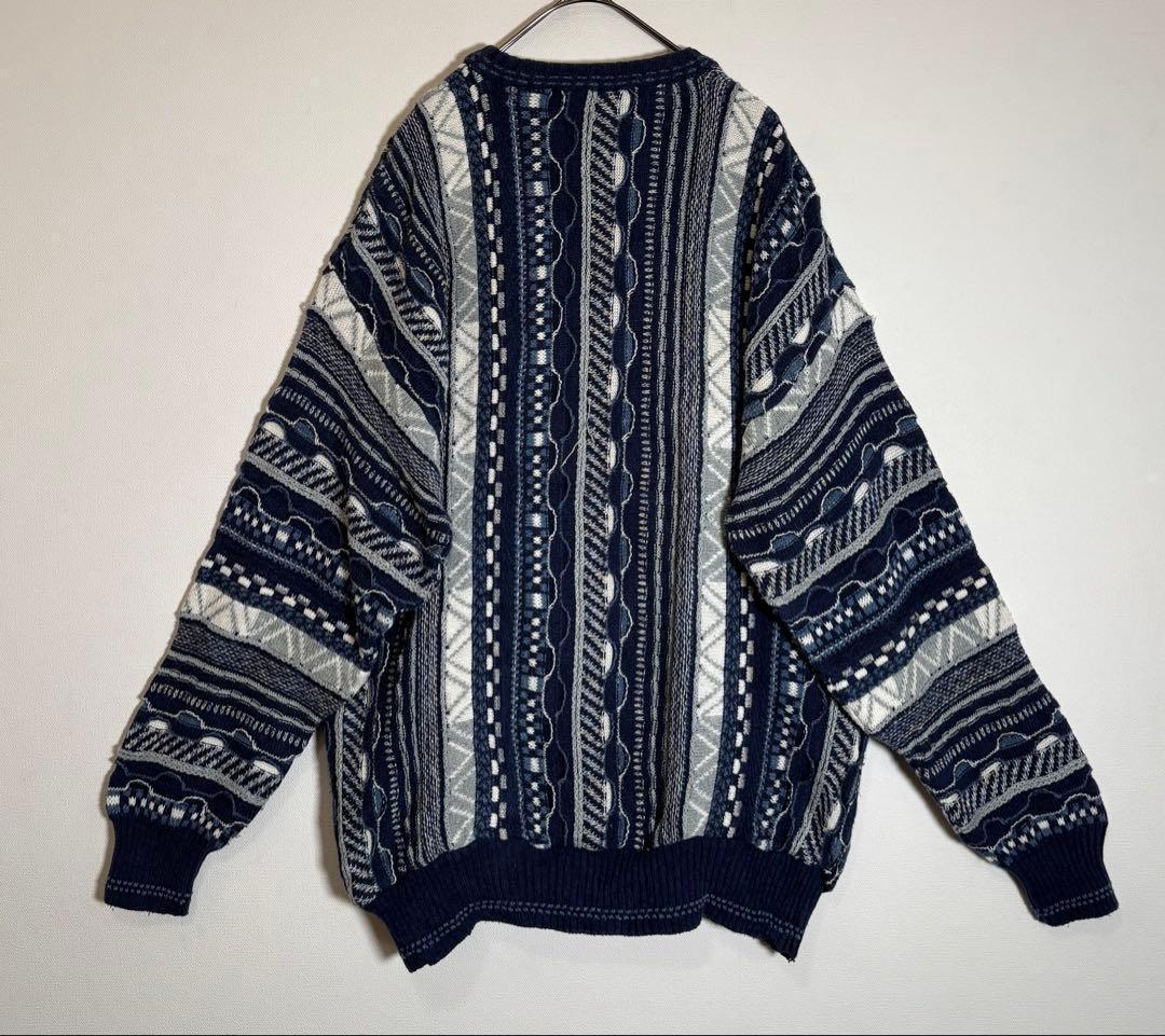 Florence Tricot ブルガリア製　コットン　3Dニット　セーター — image 4
