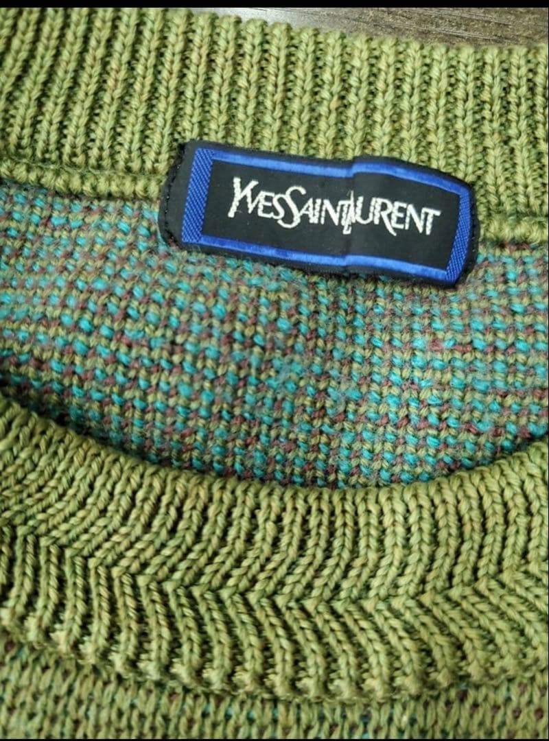 Yves Saint Laurent　　ニット　上質　グリーン　ヴィンテージ — image 2