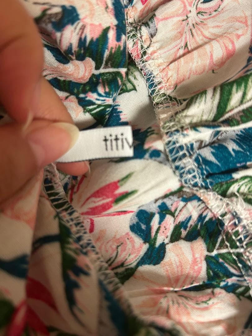 titivate ボタニカル柄 キャミワンピース ロング丈 — image 5