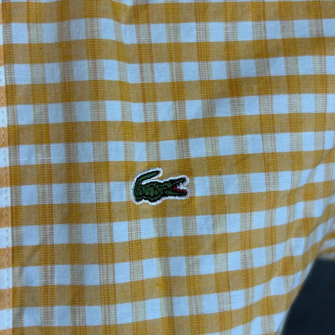 美品✨【LACOSTE】ハーフジップワンピース　ワンポイント　日本製　オレンジL — image 5