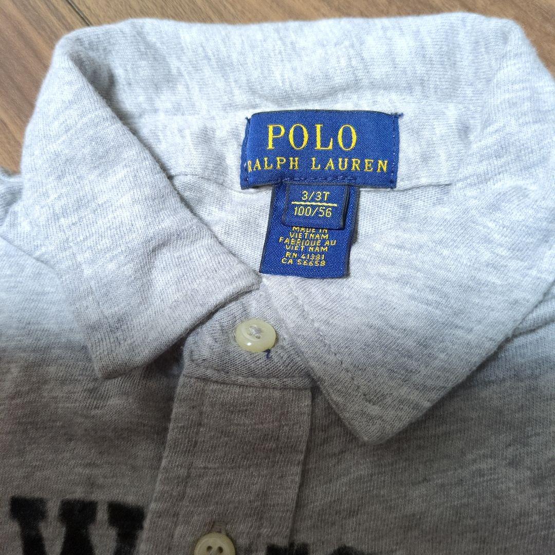 [再値下げ】　Polo Ralph Lauren グレー ポロシャツ 3T — image 2