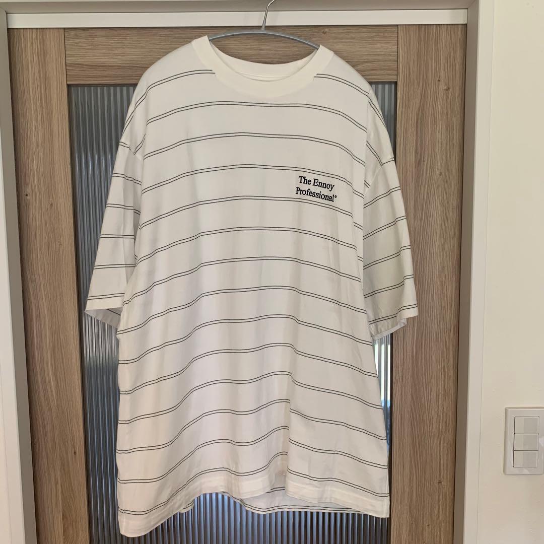 ennoy PANEL BORDER S/S T-SHIRT (WHITE) — image 2