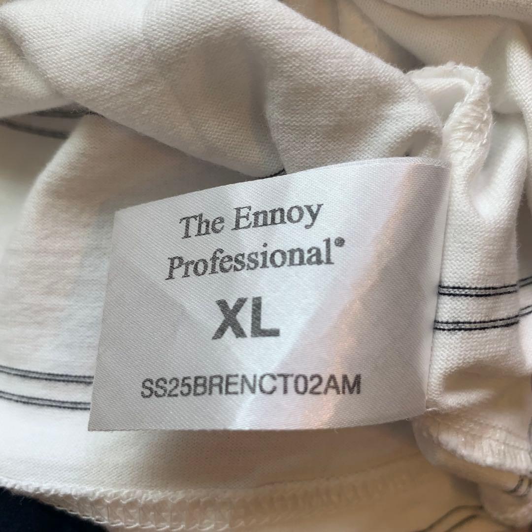 ennoy PANEL BORDER S/S T-SHIRT (WHITE) — image 3