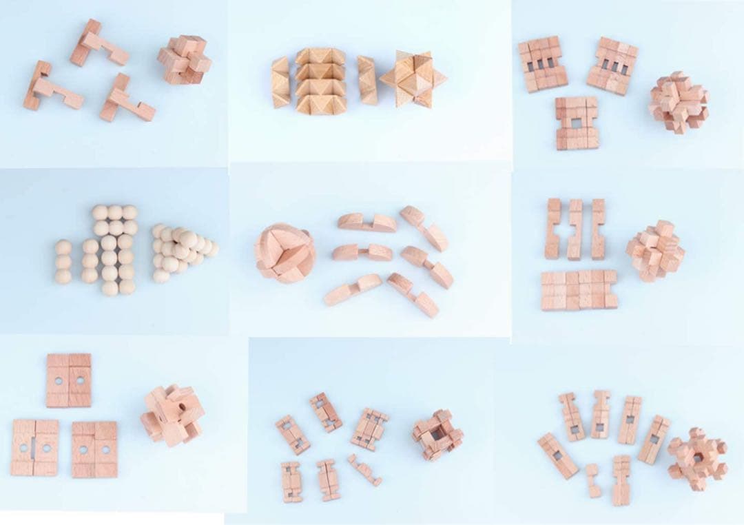 【正規品】Brain Busters 木製パズル 9個セット — image 4