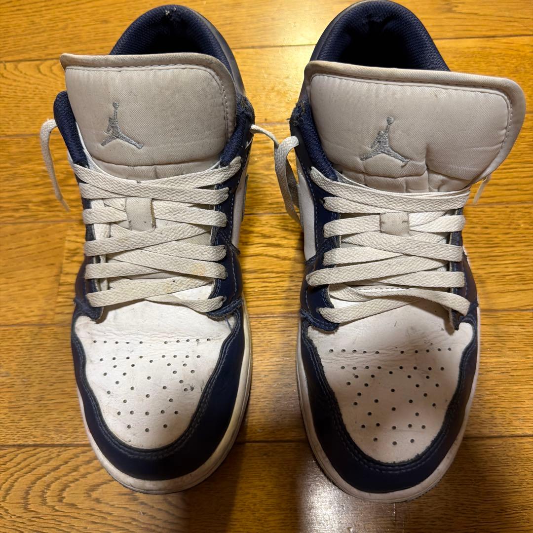 Nike Air Jordan 1 Low ネイビー ホワイト — image 3