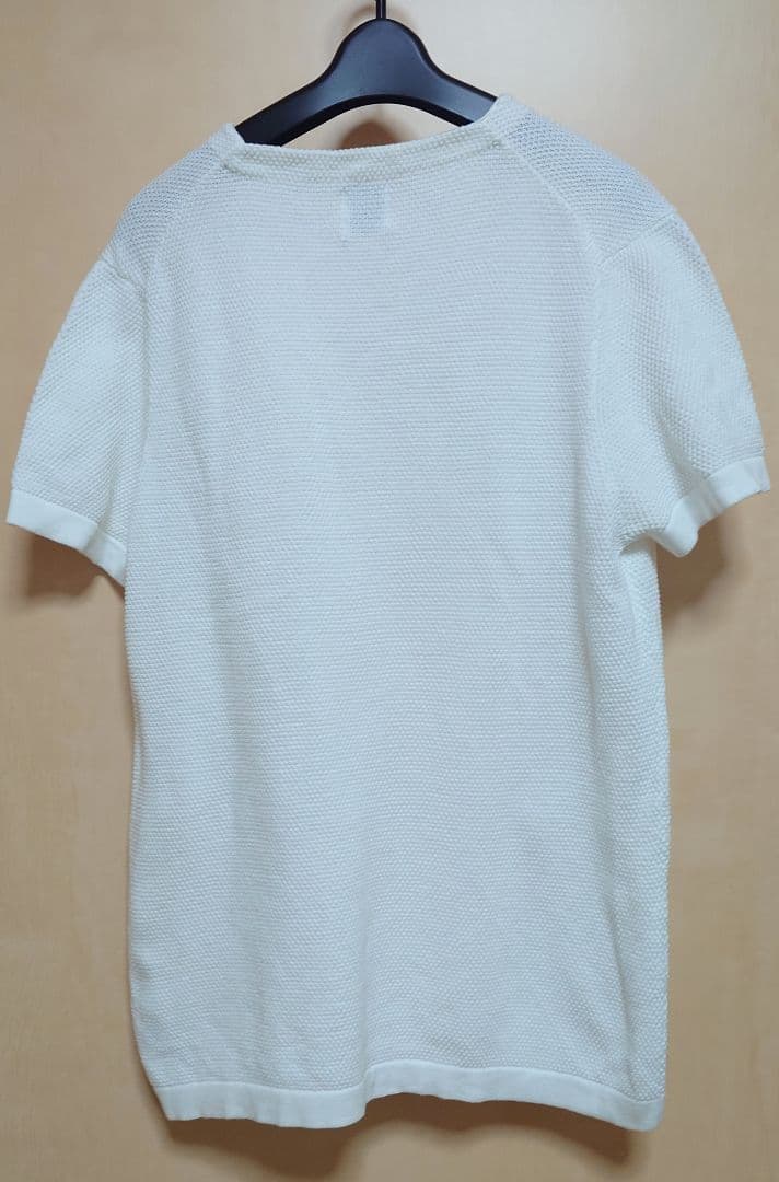 ZARA ザラ 半袖Tシャツ ワッフル クルーネック 白 メンズ M相当 — image 2