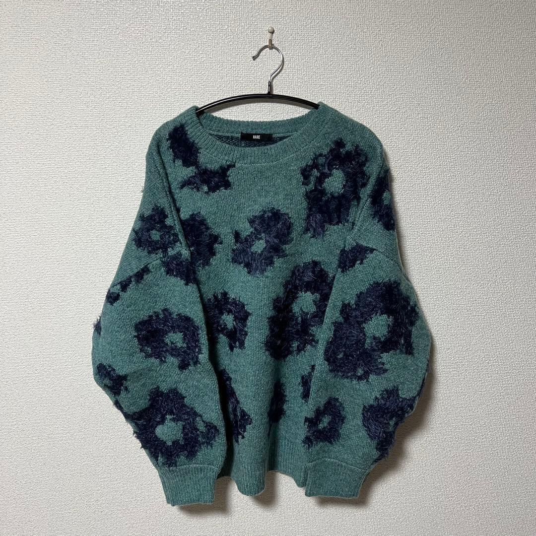 【HARE】メランジシャギーフラワープルオーバーニット — image 2